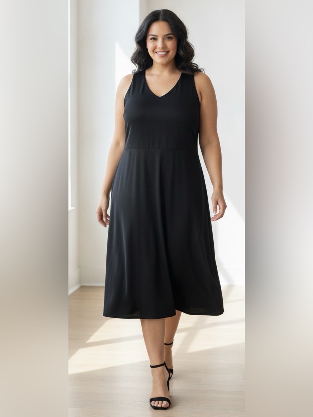 Pennington’s in every story Classic Sleeveless Black Dress size 5X whimsy Goth